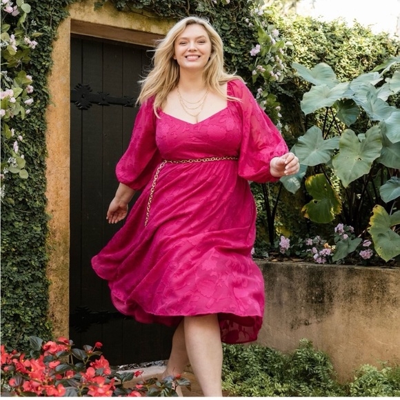 NEVER WORN NWT ARULA FUSCHIA DRESS - Picture 1 of 6